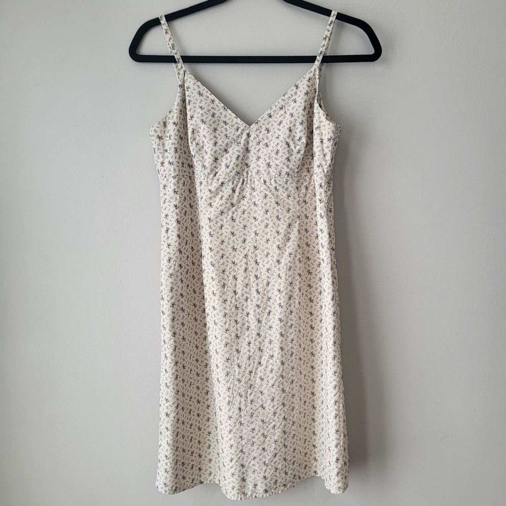 GAP Navy and Cream Floral Countrycore Cottage Chic Mini Summer Dress